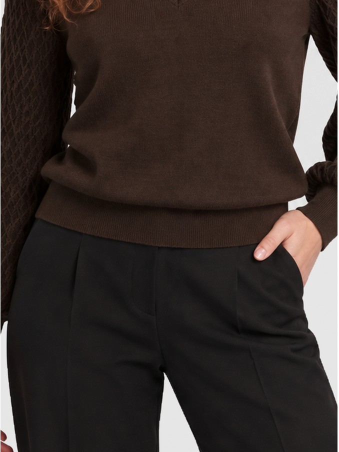 Pullover Woman Brown Vila