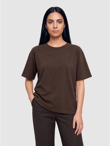 T-Shirt Woman Dark Brown Only