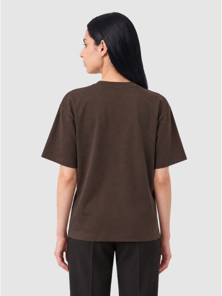 T-Shirt Woman Dark Brown Only