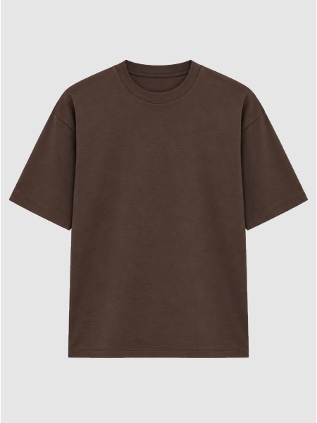 T-Shirt Woman Dark Brown Only