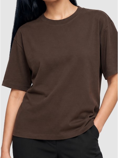 T-Shirt Woman Dark Brown Only