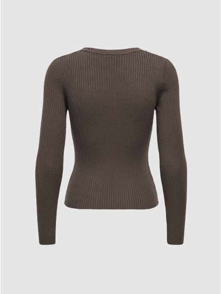 Pullover Woman Dark Brown Only