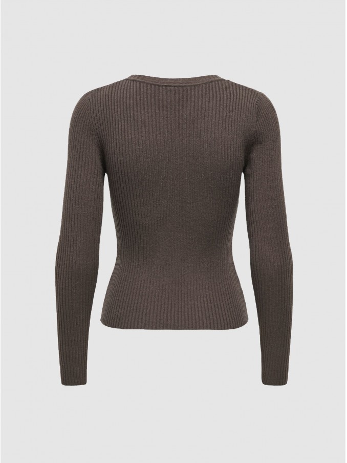 Pullover Woman Dark Brown Only