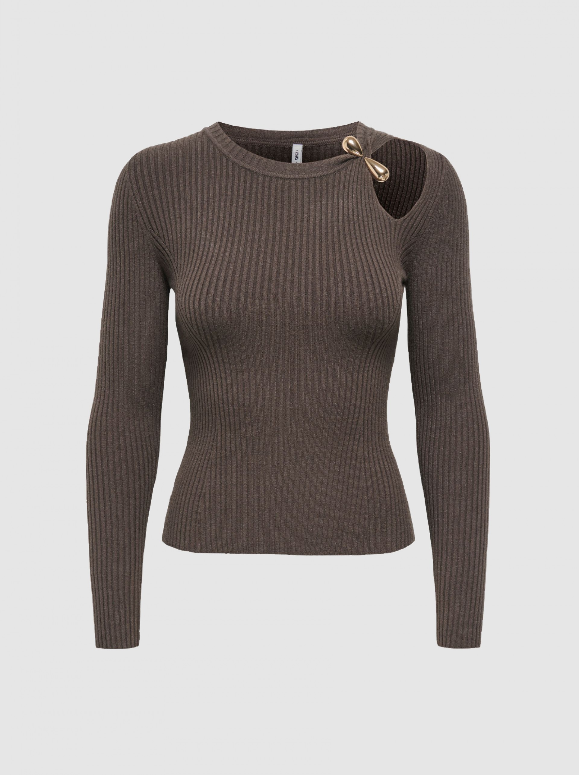 Pullover Woman Dark Brown Only