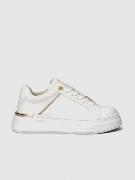 Sapatilha Tommy Hilfiger Menina Low Cut Lace-Up Sneaker White