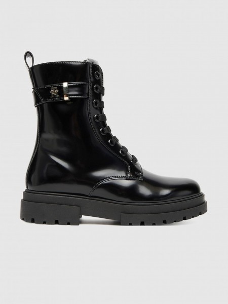 Boots Girl Black Tommy Jeans Kids Boots Girl Black Tommy Jeans Kids