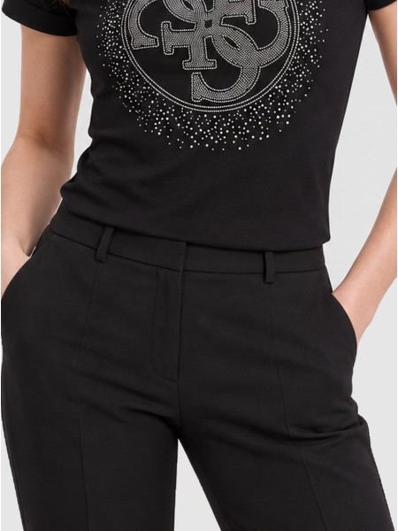 T-Shirt Guess Mulher Ss Cn Round 4G Degrade Hotfix