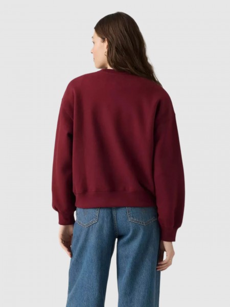 Sweatshirt Levis Mulher Everyday Crew Sweatshirt Reds