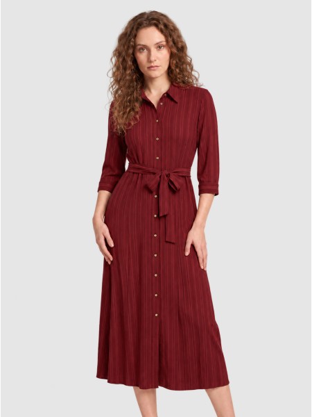 Vestido Mujer Burdeos Vero Moda Vestido Mujer Burdeos Vero Moda