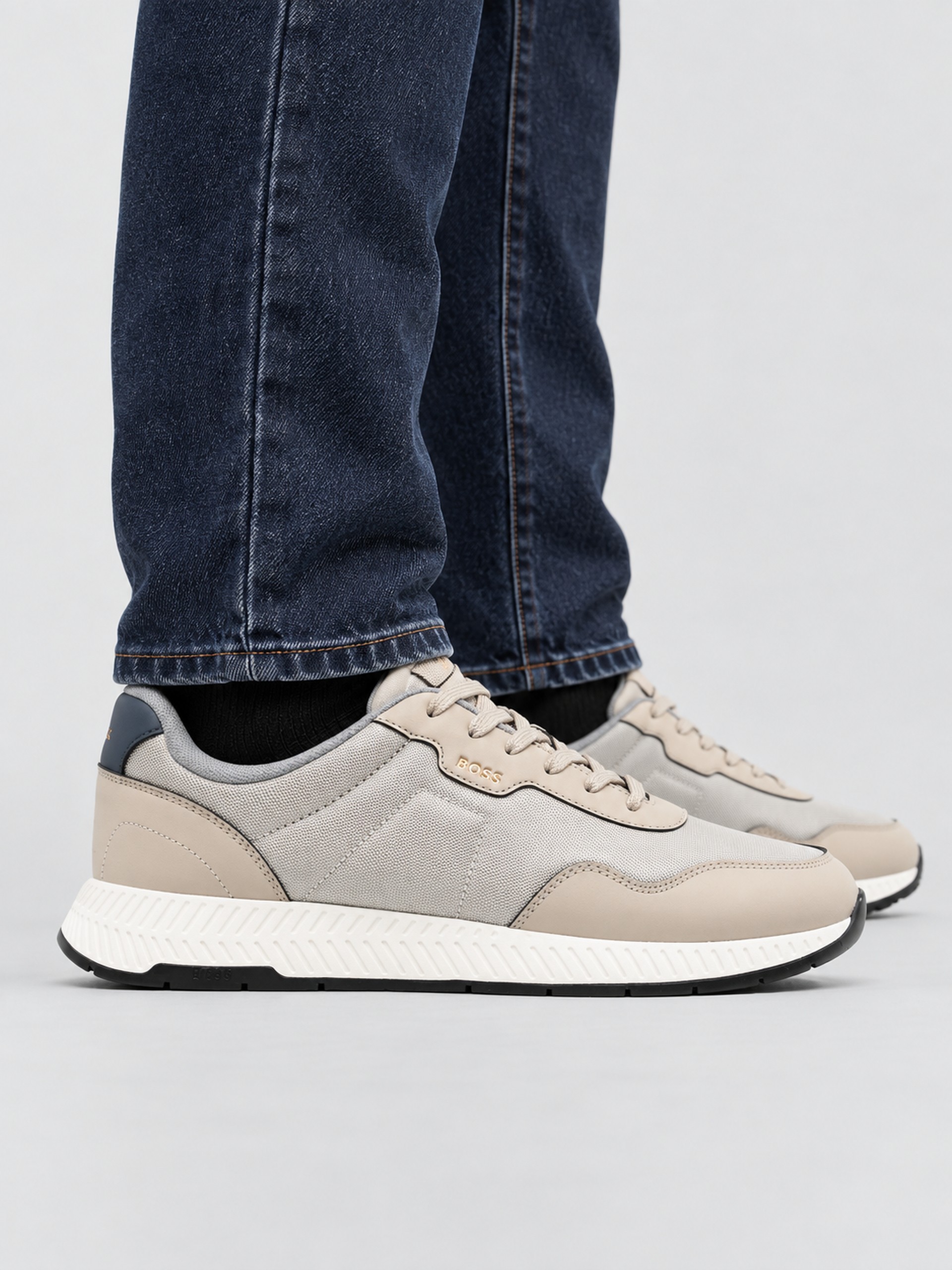 Sneakers Man Beige Boss Orange
