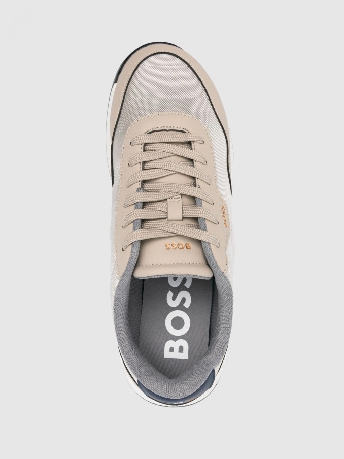 Sneakers Man Beige Boss Orange