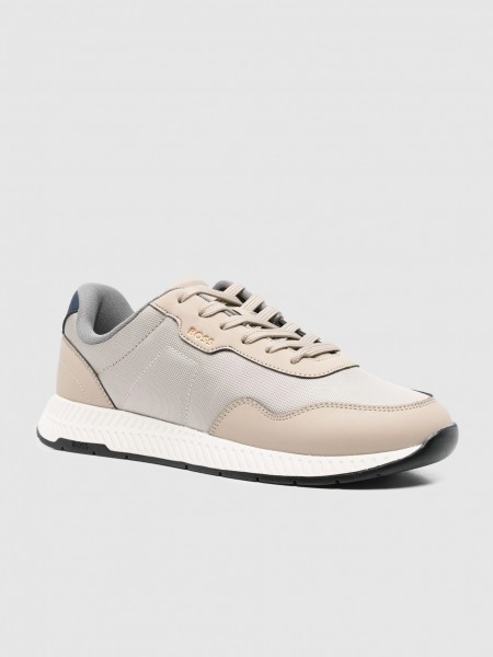Sneakers Man Beige Boss Orange