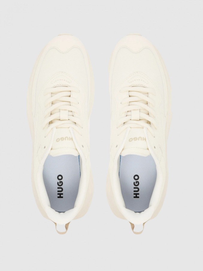 Sneakers Woman Cream Hugo Boss