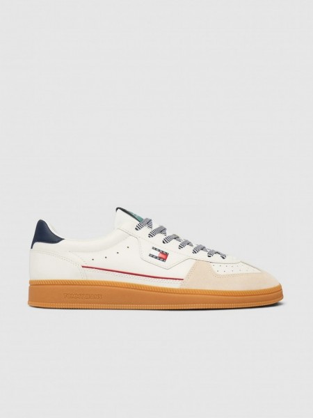 Sapatilha Tommy Jeans Homem The Greenwhch Edge Leather