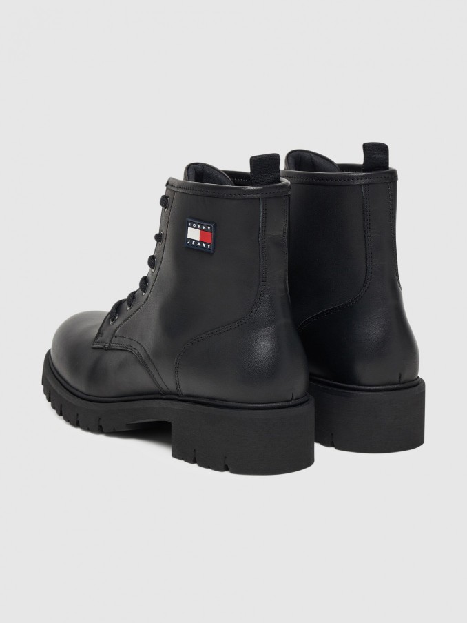 Boots Woman Black Tommy Jeans