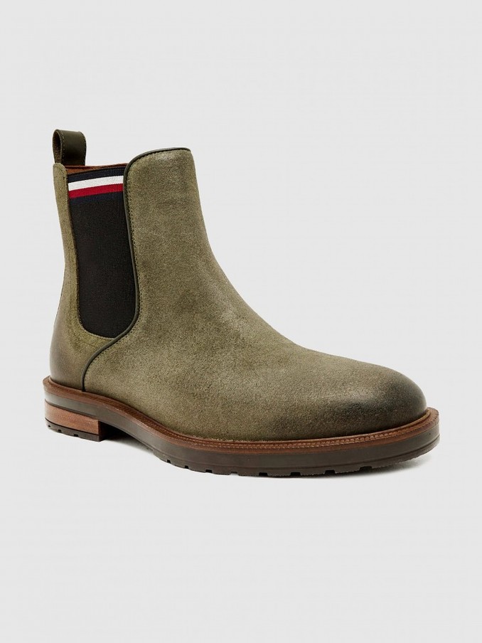 Botines Hombre Verde Tommy Jeans