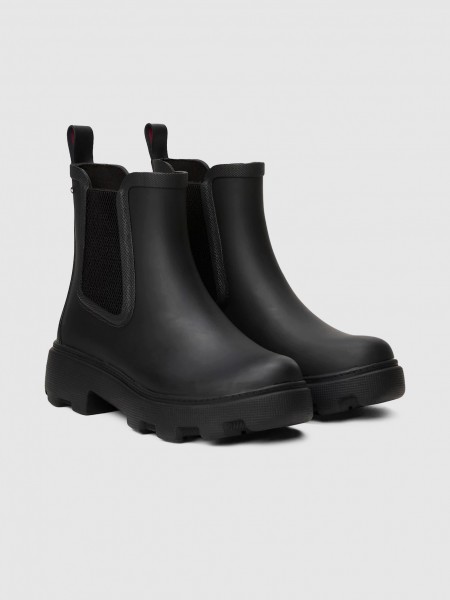 Botas Mujer Negro Tommy Jeans