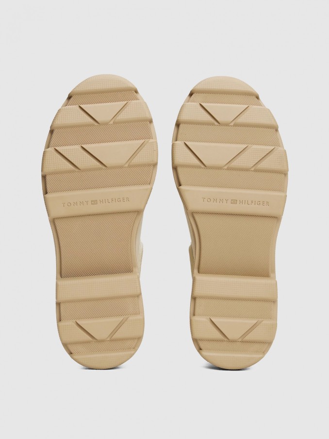 Botas Mujer Beige Tommy Jeans