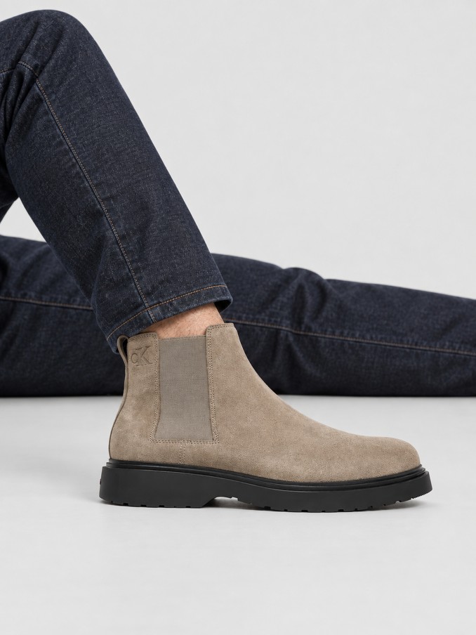 Botas Hombre Gris Pardo Calvin Klein