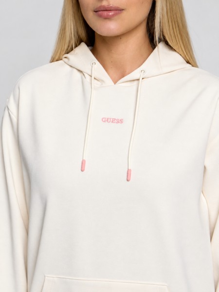 Sweatshirt Guess Mulher Fabrizia Hoodie Sweatshirt