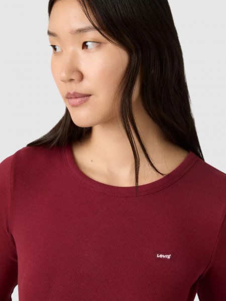 Camisola Levis Mulher Hayes Ls Tee Reds