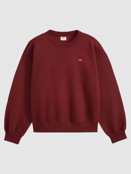 Sweatshirt Levis Mulher Everyday Crew Sweatshirt Reds
