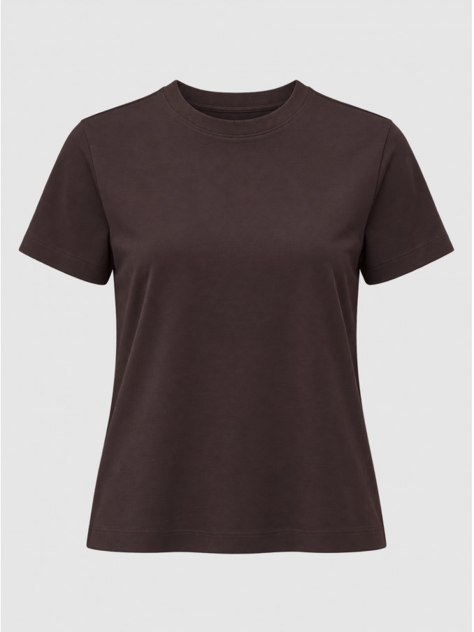 Camiseta Mujer Castaño Oscuro Vero Moda