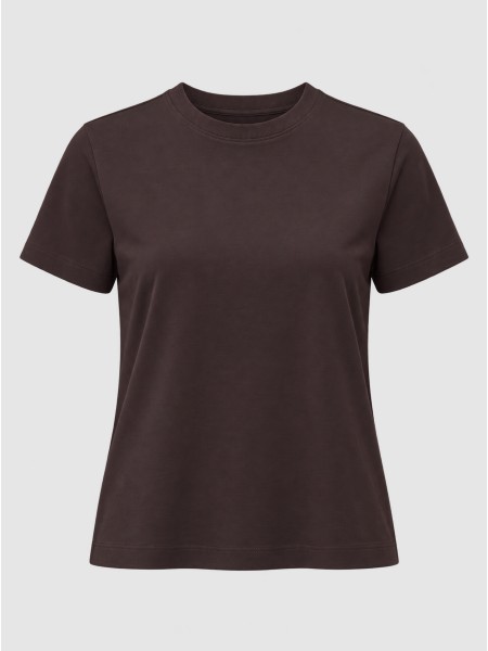 Camiseta Mujer Casta�o Oscuro Vero Moda