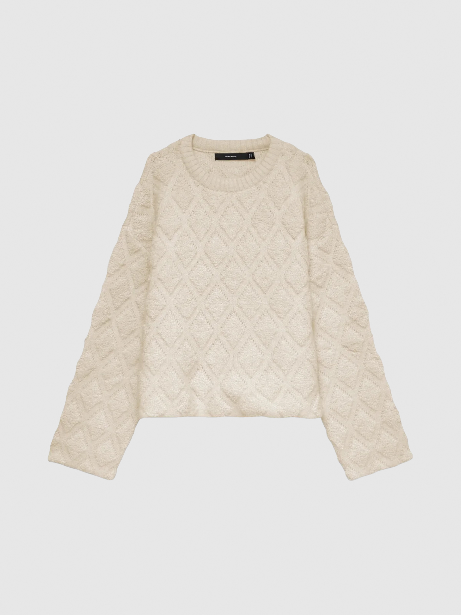 Sueter Mujer Crema Vero Moda