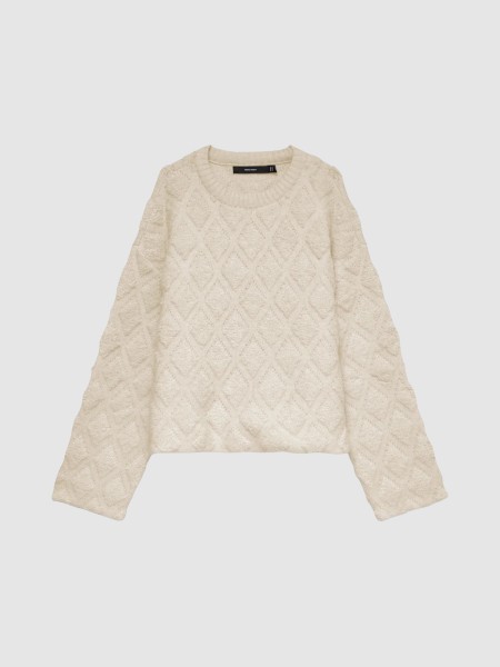 Camisola Vero Moda Mulher Vmargie Argyle Ls O-Neck Pullover
