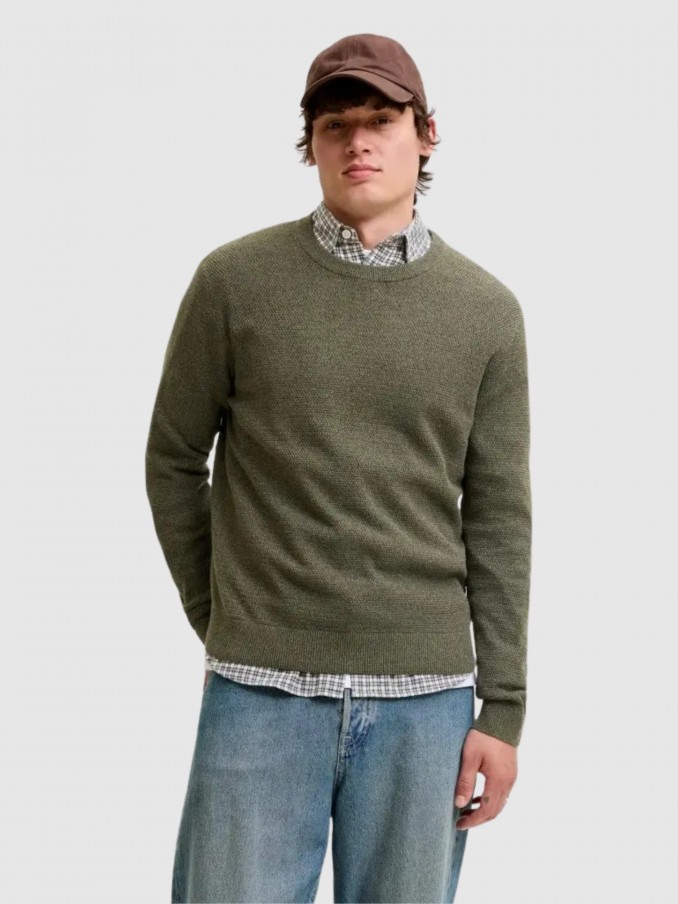 Pullover Man Green Jack & Jones