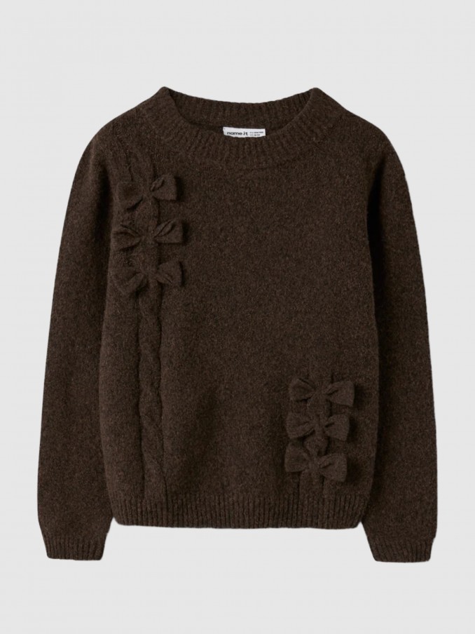Pullover Girl Dark Brown Name It