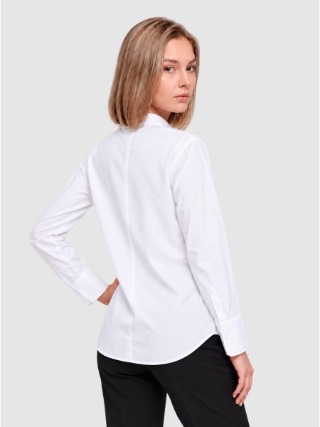 Camisa Mulher Onlnew Lina Grace Solid Ls Shirt Wvn Only