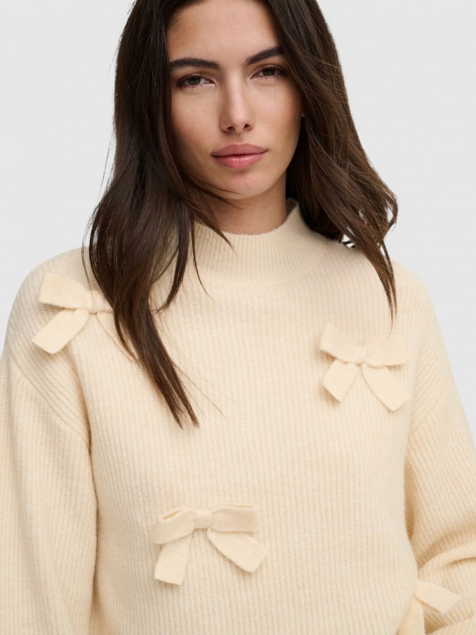 Sueter Mujer Crema Only
