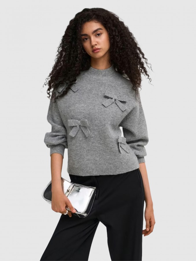 Pullover Woman Grey Only