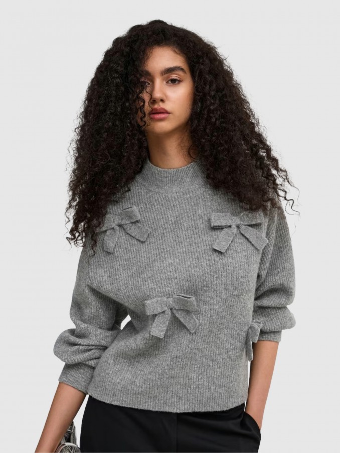 Sueter Mujer Gris Only