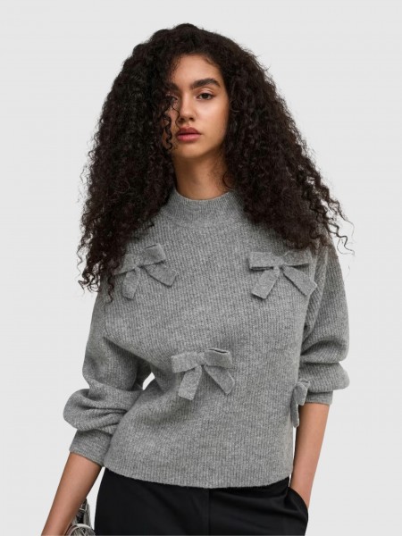 Sueter Mujer Gris Only