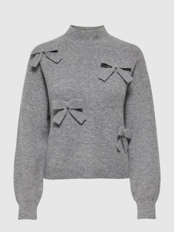 Sueter Mujer Gris Only