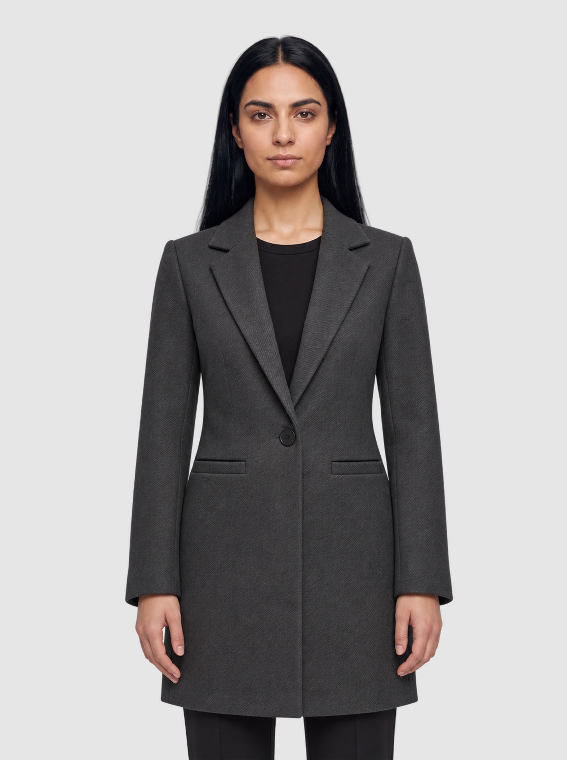Chaqueta Mujer Gris Oscuro Only