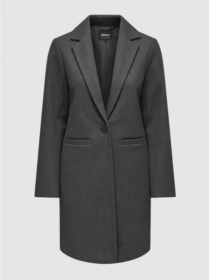 Chaqueta Mujer Gris Oscuro Only