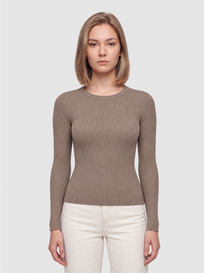 Sueter Mujer Castaño Claro Only