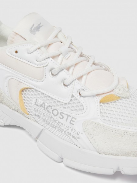 Tenis Hombre Blanco Lacoste