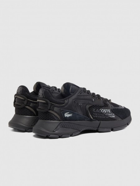 Tenis Hombre Negro Lacoste