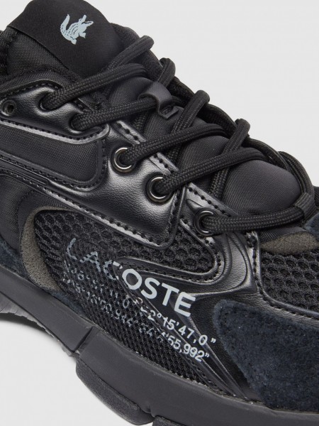 Tenis Hombre Negro Lacoste