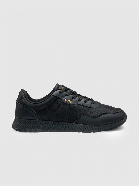 Tenis Hombre Negro Boss Orange