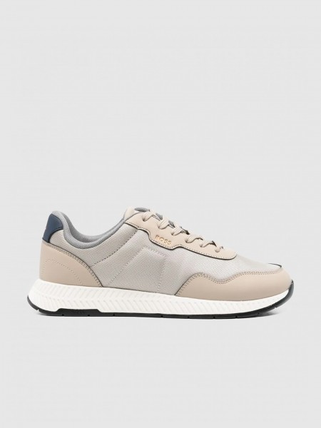 Tenis Hombre Beige Boss Orange