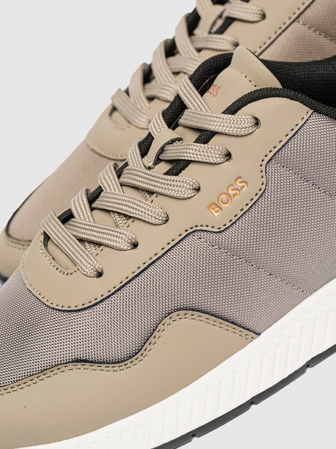 Tenis Hombre Beige Boss Orange