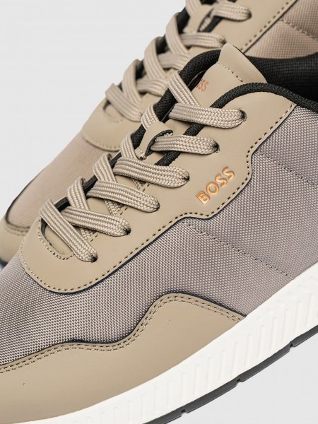 Tenis Hombre Beige Boss Orange