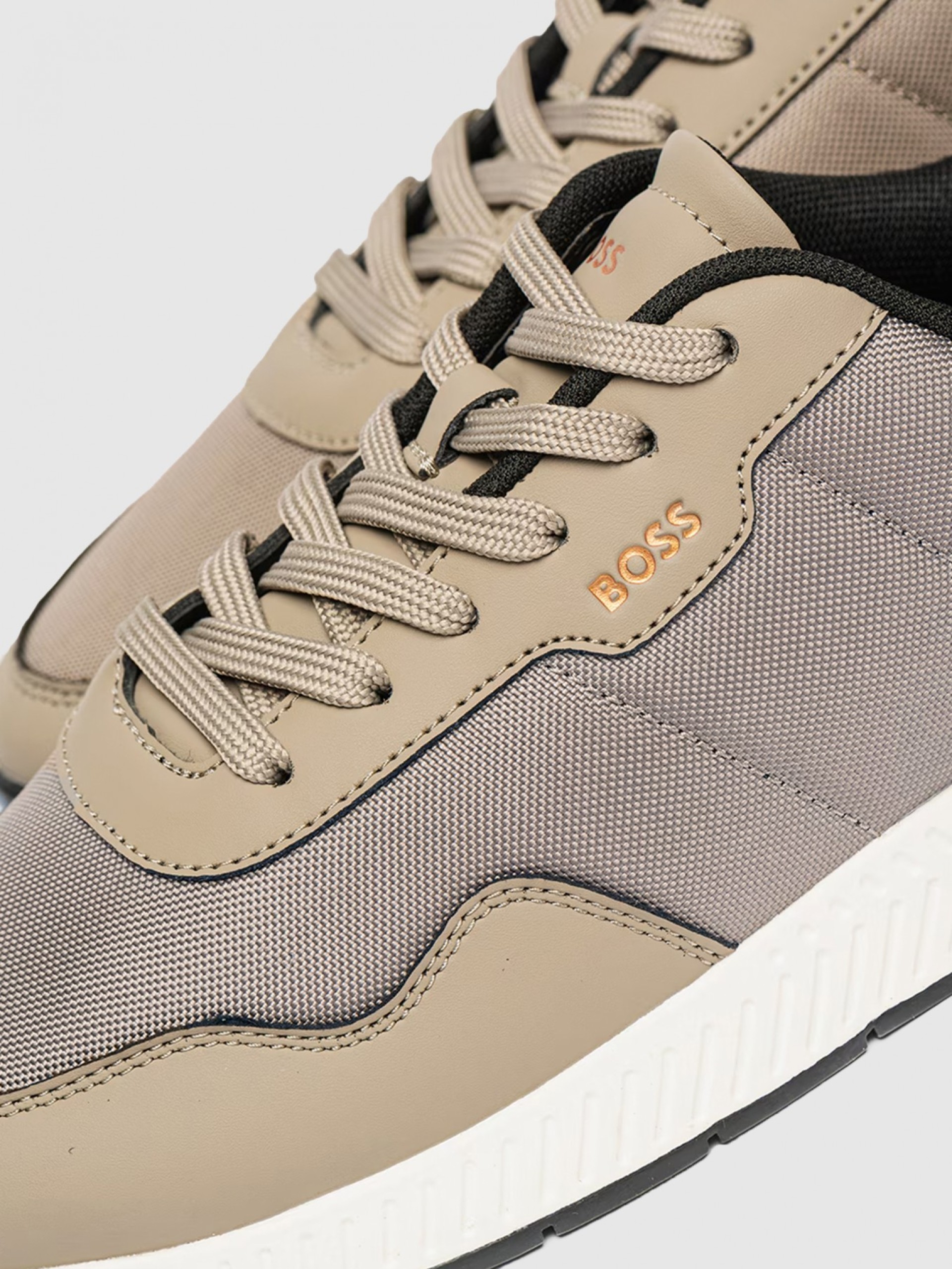 Sneakers Man Beige Boss Orange