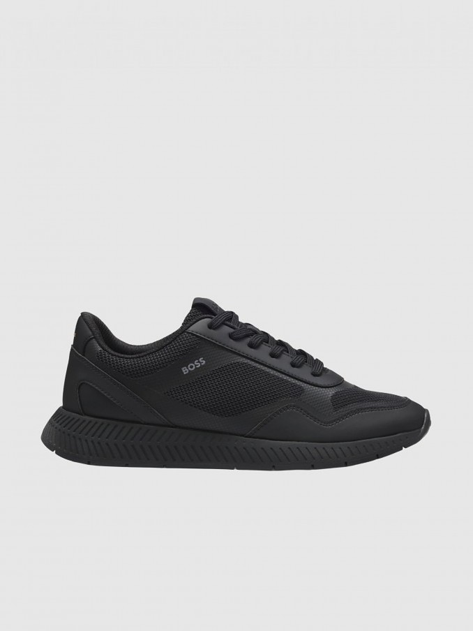 Tenis Hombre Negro Boss